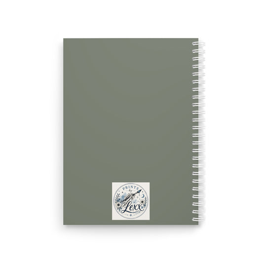 Skeleton & Monarch Butterflies Spiral Notebook — Gothic Nature Journal