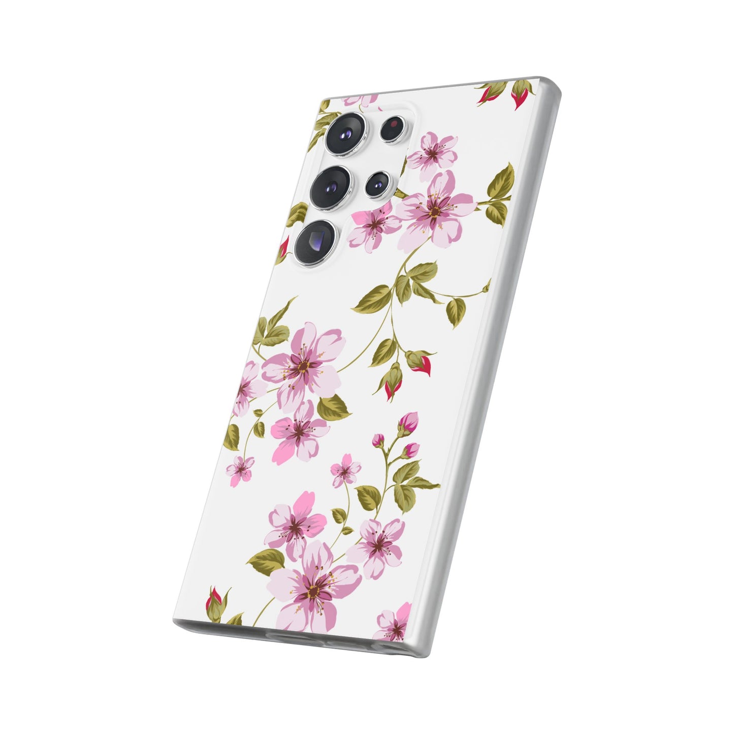 Floral Pink Blossom Phone Case — Slim Flexi Protective Case