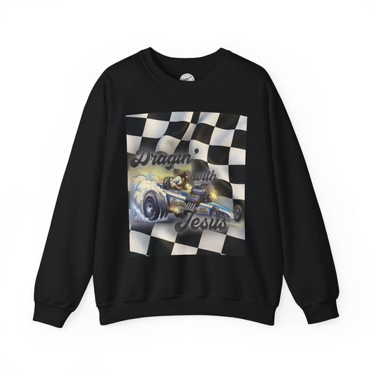 Dragon with Jesus Unisex Heavy Blend™ Crewneck Sweatshirt