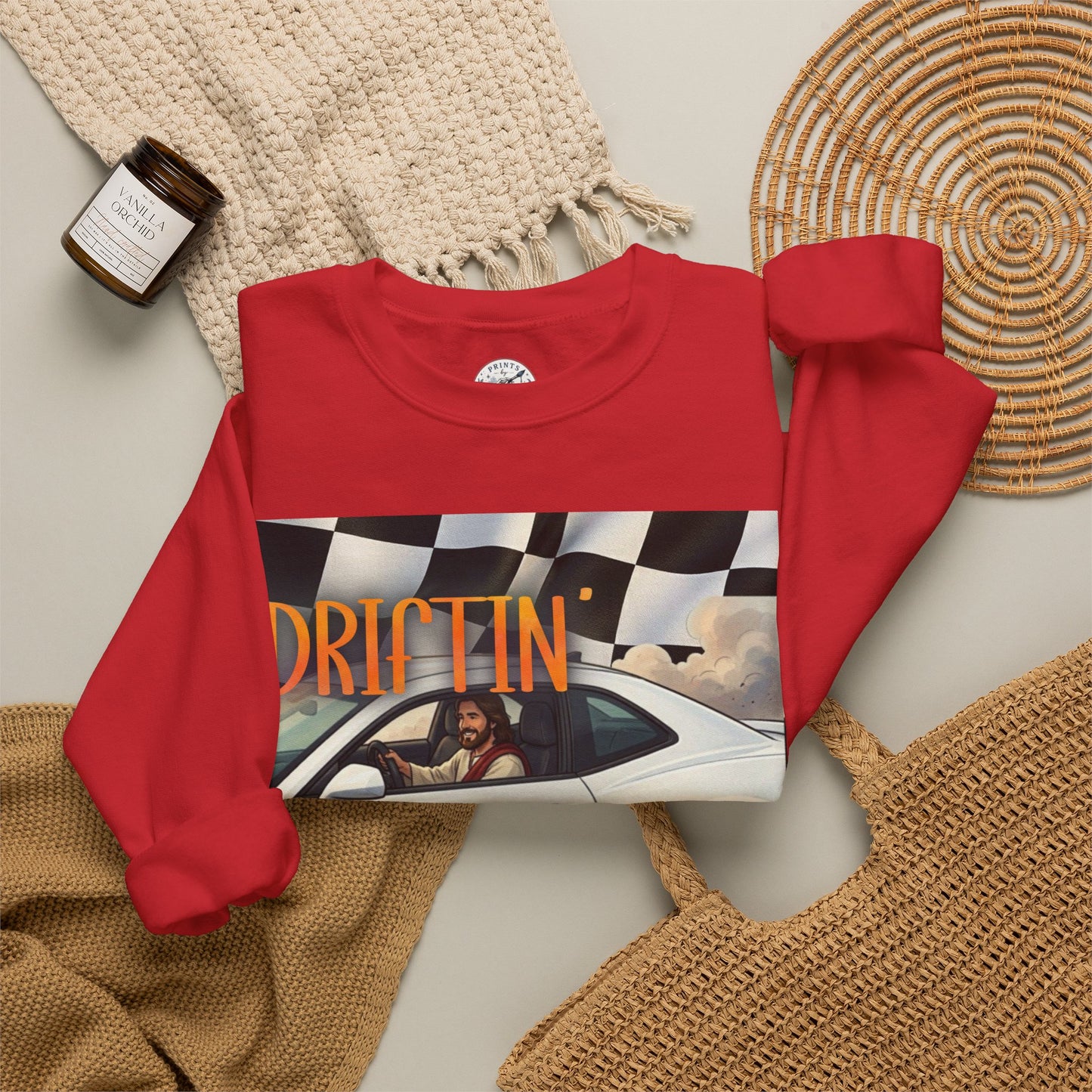 Drifting with Jesus Unisex Heavy Blend™ Crewneck Sweatshirt
