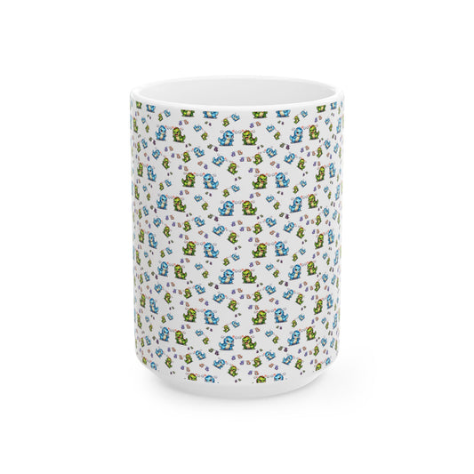 Dinosaur print Ceramic Mug, (11oz, 15oz)
