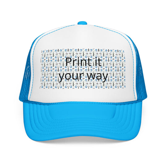 Foam Trucker Hat — "Print it your way" Custom Graphic Mesh Cap
