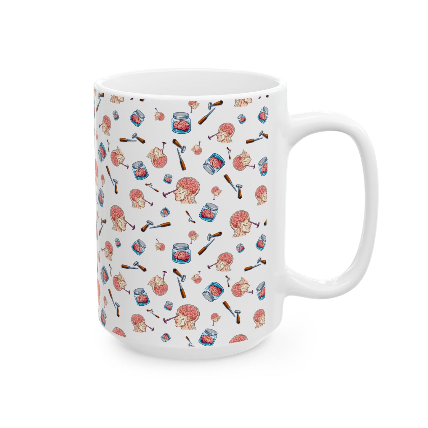 Lobotomy design Ceramic Mug, (11oz, 15oz)