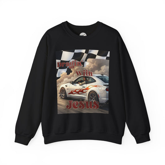 Dragin with Jesus Unisex Heavy Blend™ Crewneck Sweatshirt