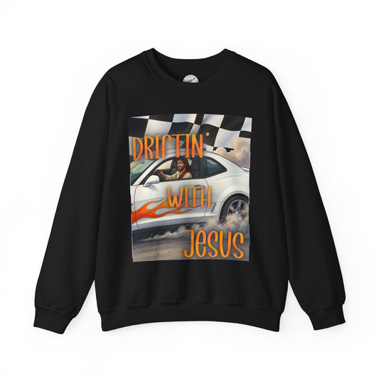 Drifting with Jesus Unisex Heavy Blend™ Crewneck Sweatshirt