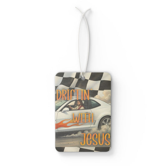 Driftin' With Jesus Car Air Freshener – Christian Racing Decor