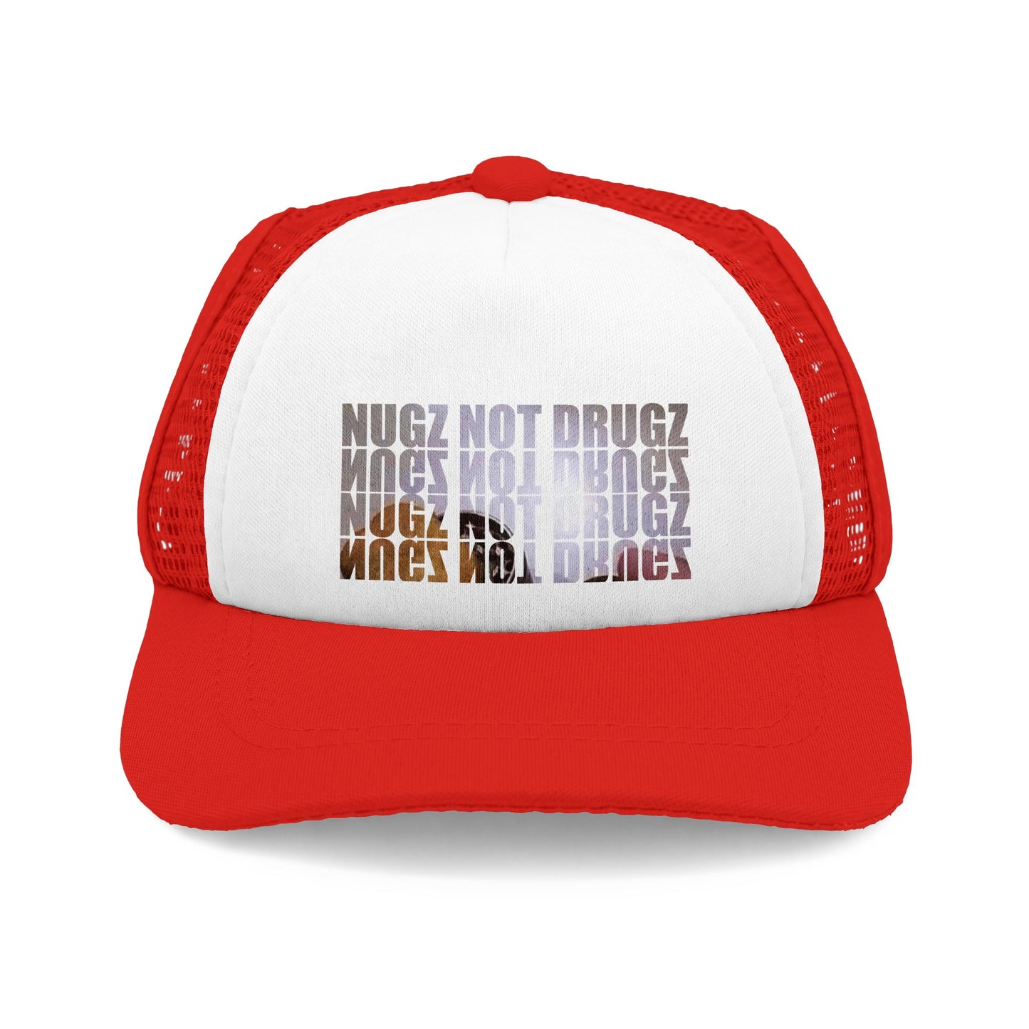 Dog Trucker Hat — "Nugz Not Drugz" Foam Mesh Cap