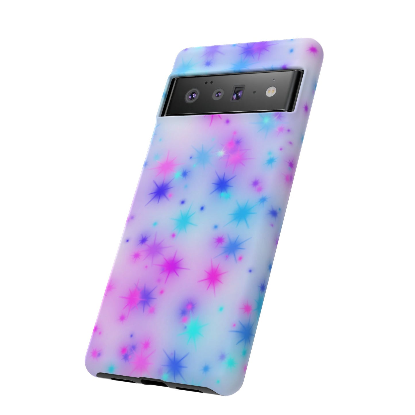 Galaxy Sparkle Tough Phone Case - Pastel Starburst Protective Cover