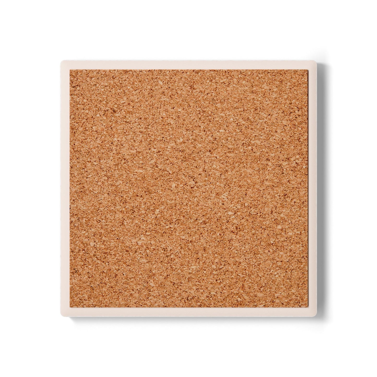 Marble Pink & Gold Swirl Ceramic Coaster — Elegant Drink Coaster for Home Décor