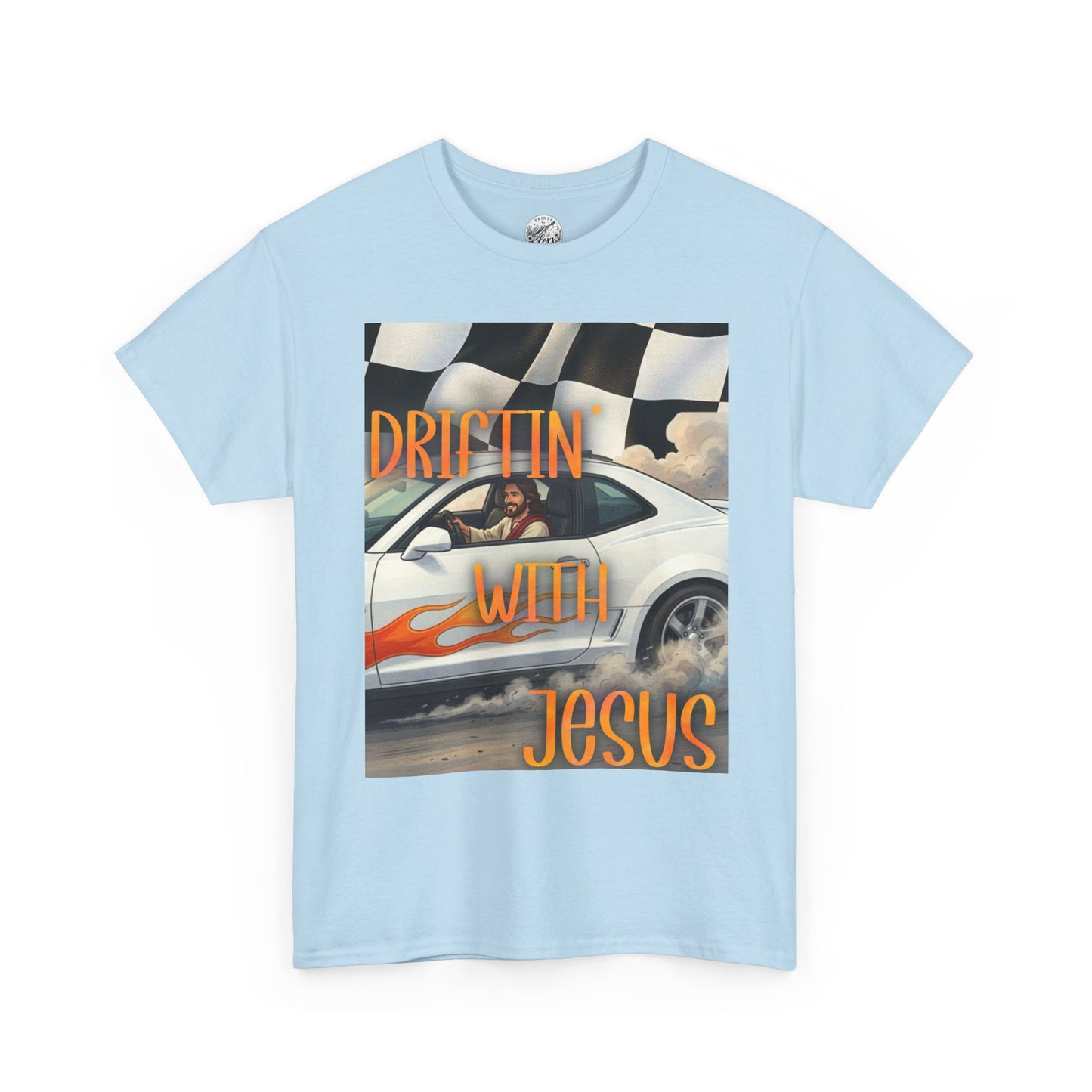 Driftin' with Jesus T-Shirt — Christian Racing Graphic Tee