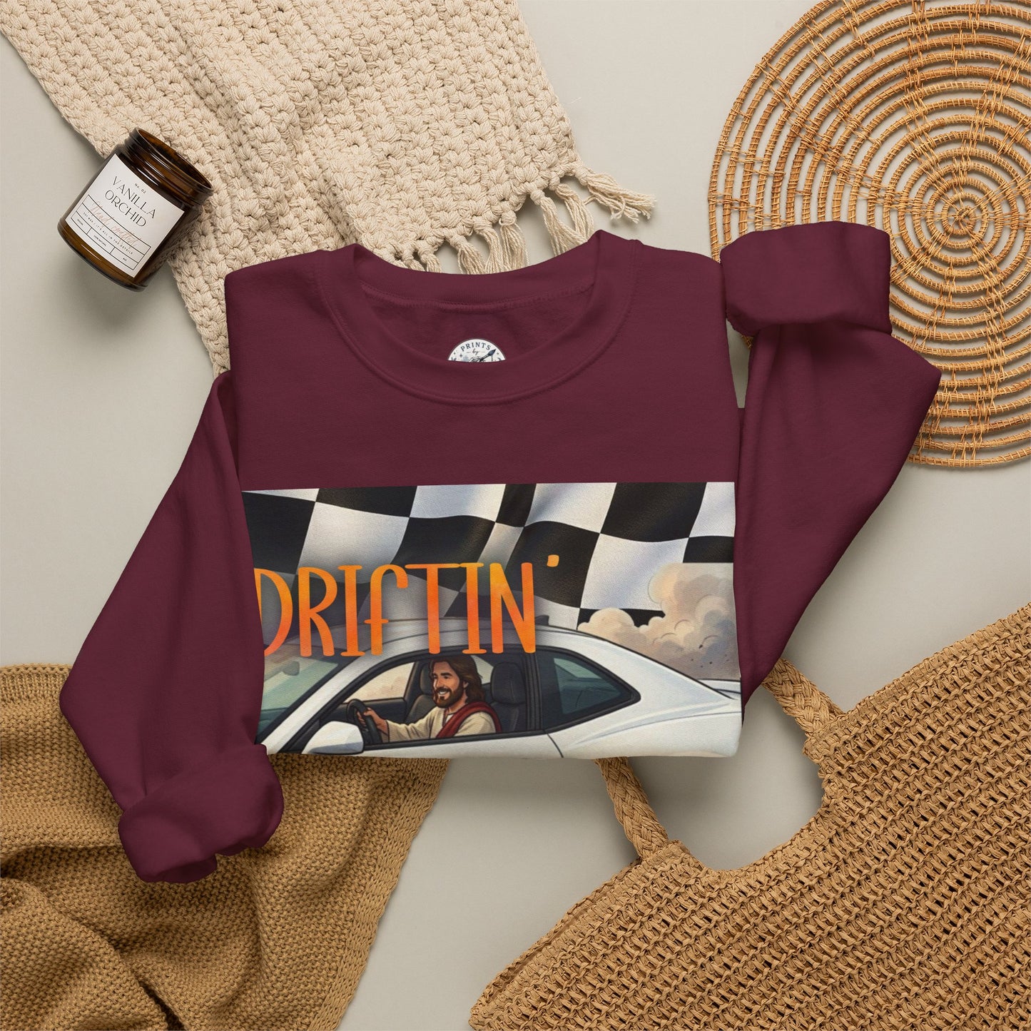 Drifting with Jesus Unisex Heavy Blend™ Crewneck Sweatshirt