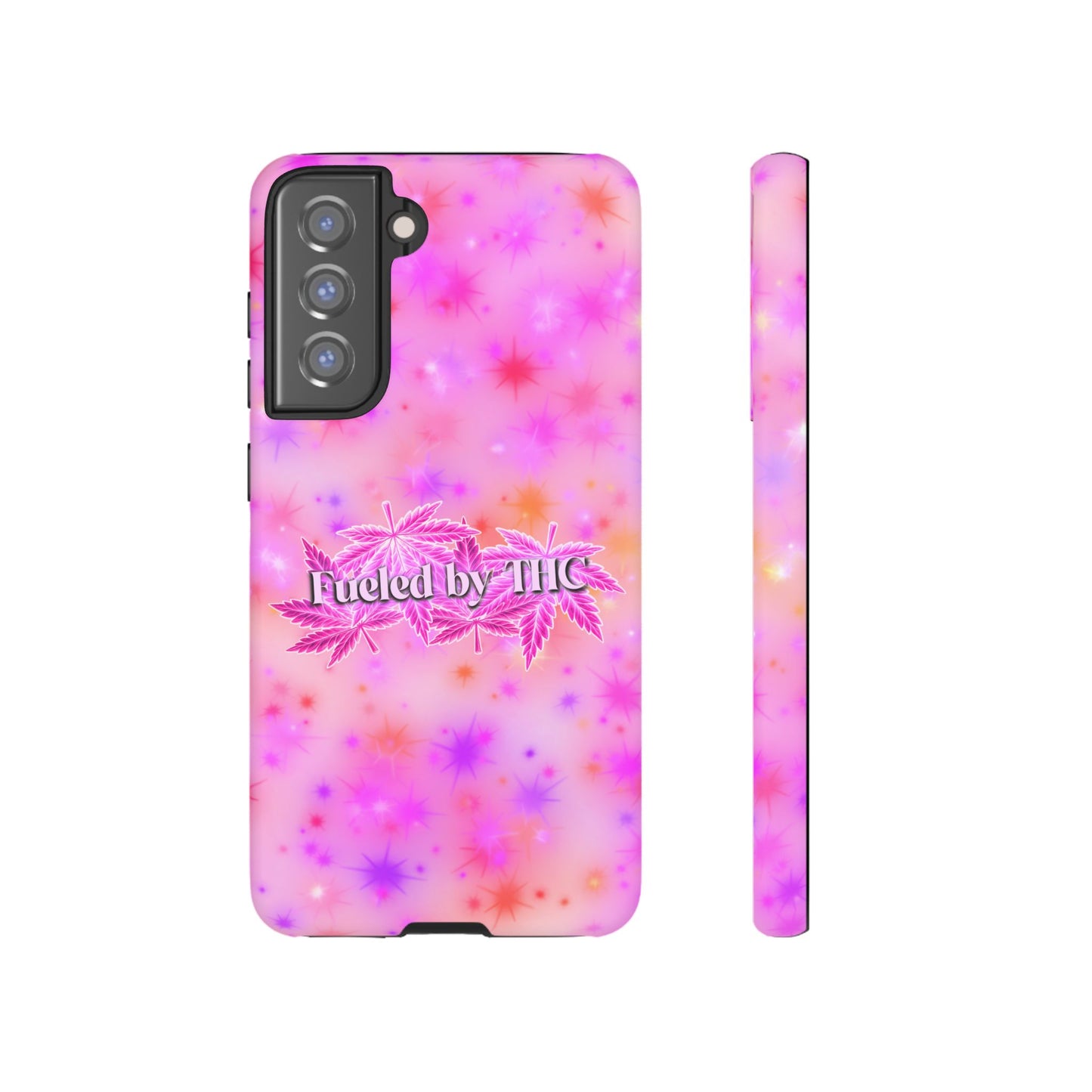 Tough Case — "Fueled by THC" Pink Tie-Dye Phone Cover