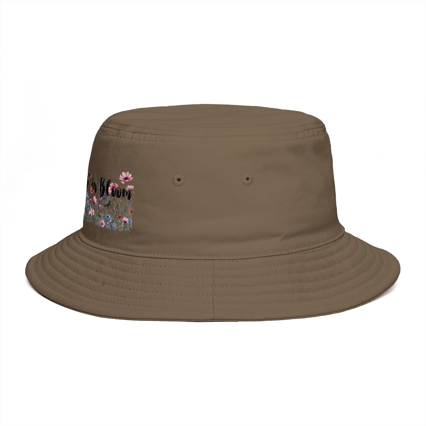 Bucket Hat — "Life's Better in Bloom" Floral Sun Hat