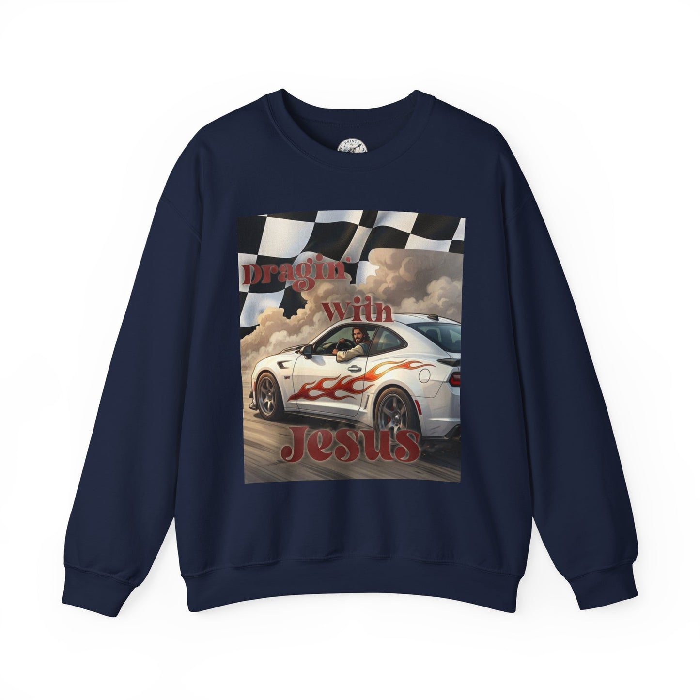Dragin with Jesus Unisex Heavy Blend™ Crewneck Sweatshirt