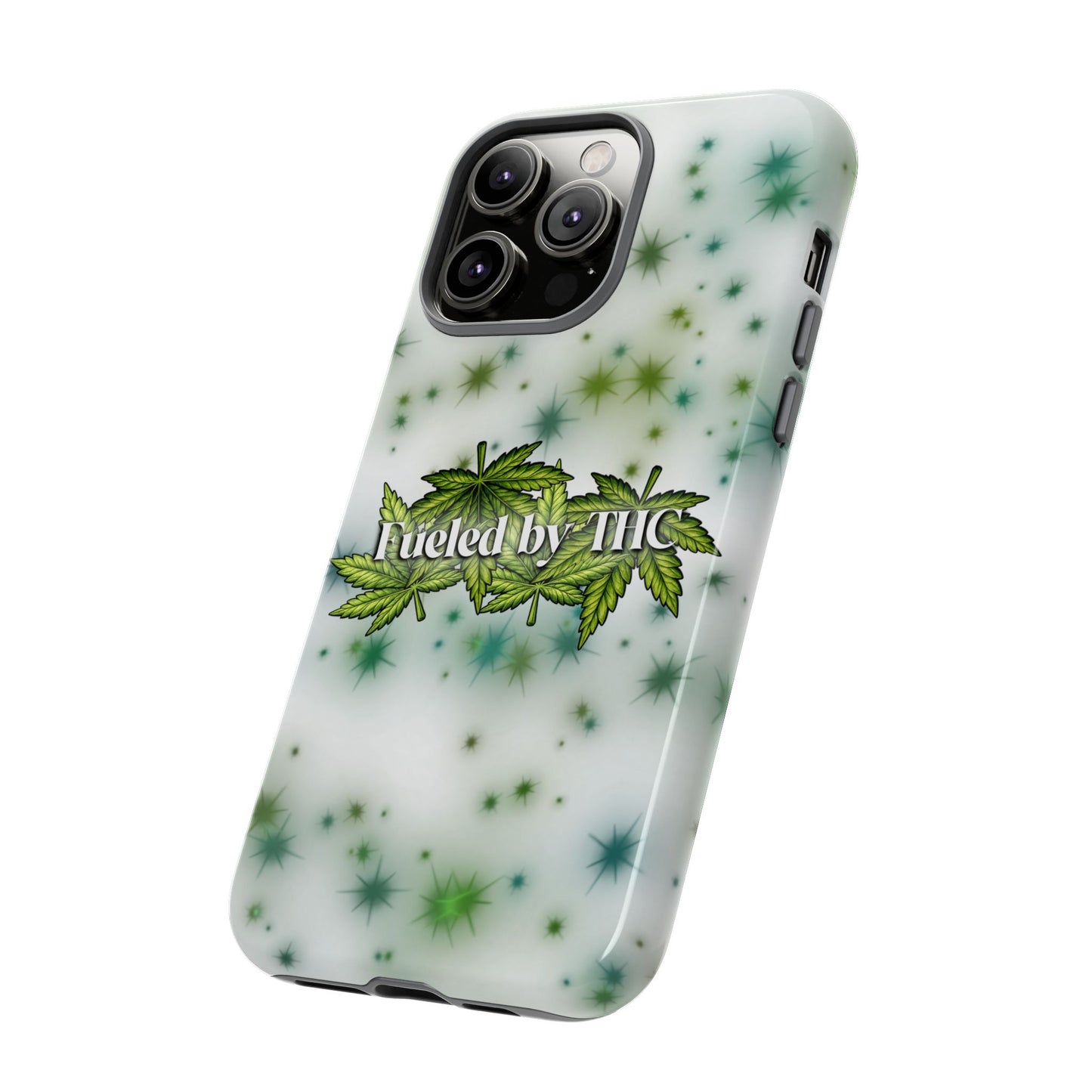 Phone Case — “Fueled by THC” Green Leaf Design