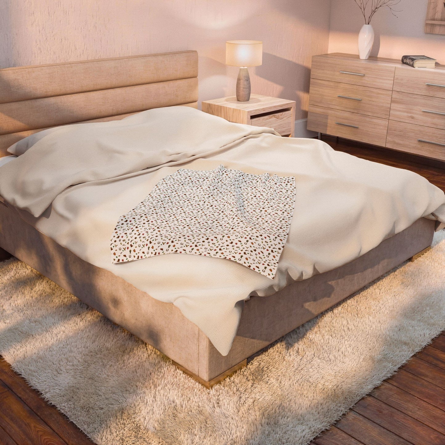 Western Velveteen Plush Blanket — western Pattern Cozy Throw