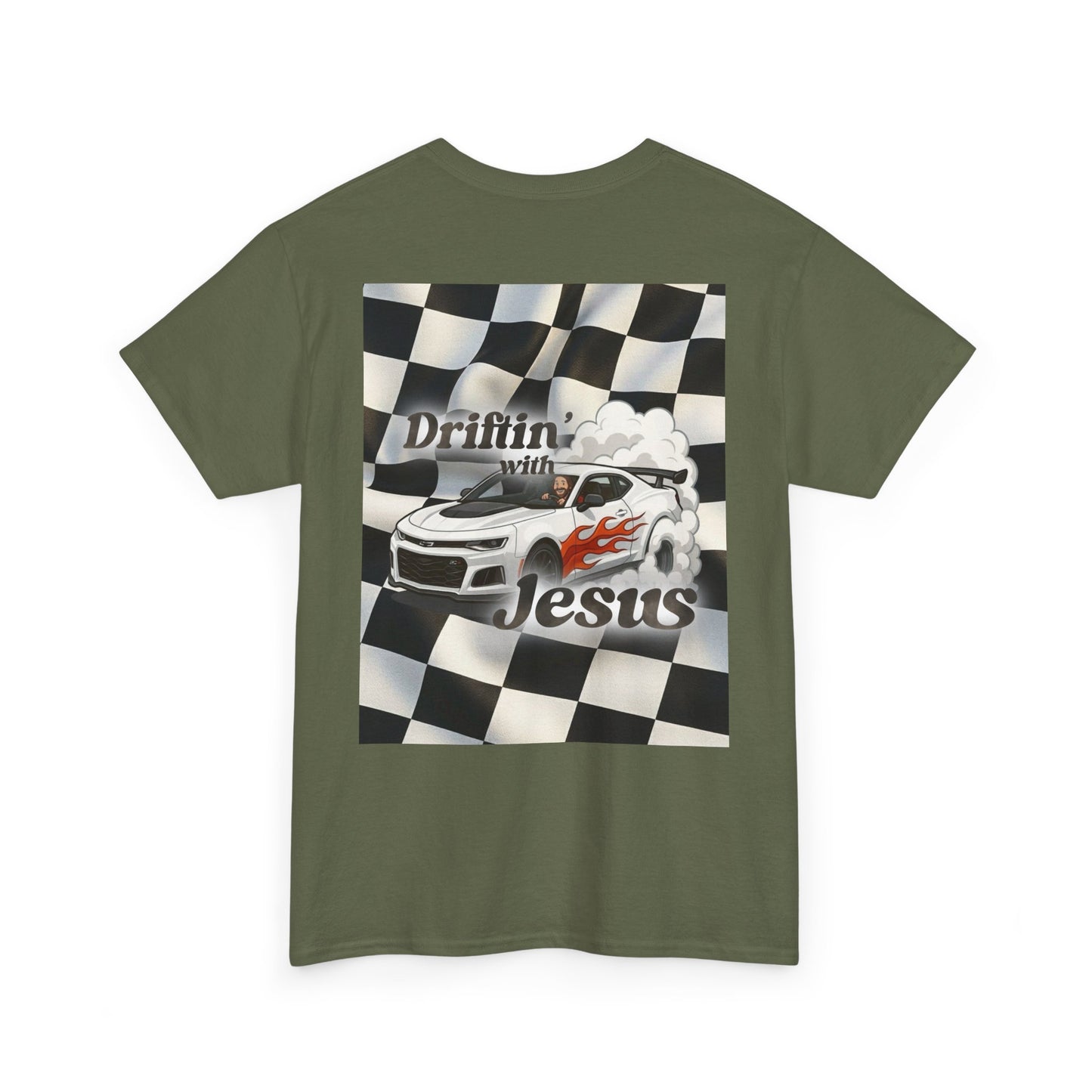 Driftin' With Jesus T-Shirt — Christian Car Racing Tee