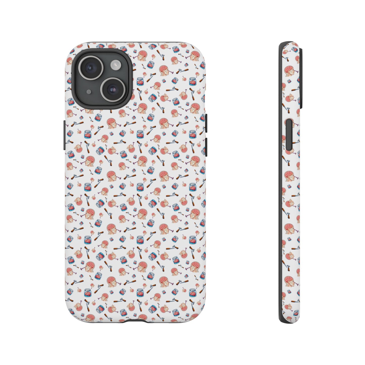 Lobotomy design Tough Phone Case – Durable Protective Cover with lobotomy Pattern