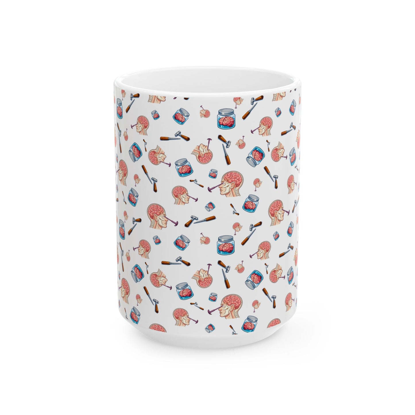 Lobotomy design Ceramic Mug, (11oz, 15oz)