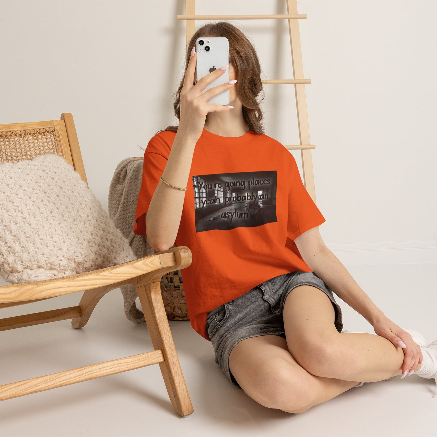 Dark Asylum Photo Tee — "You're Going Places, Yeah Probably the Asylum"