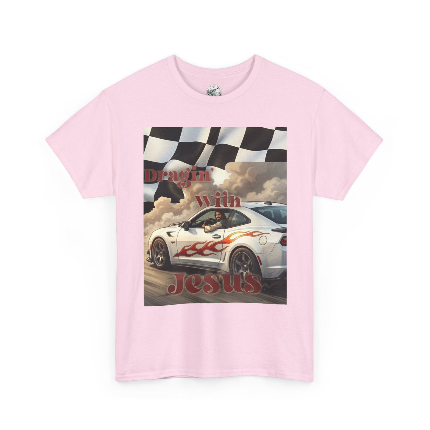 Racing With Jesus T-Shirt — Faith & Speed Graphic Tee