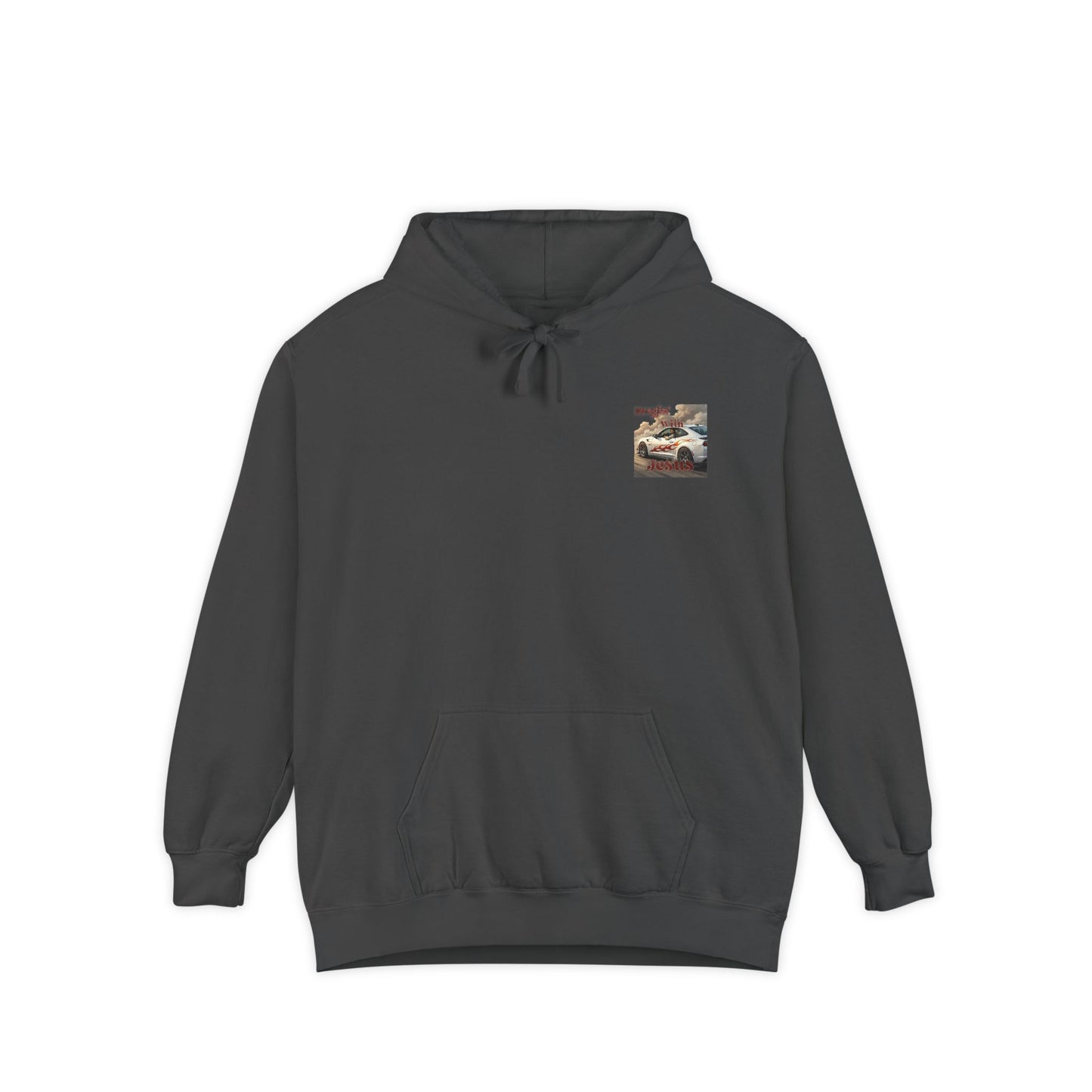 Dragin with Jesus Hoodie — Small Chest Print