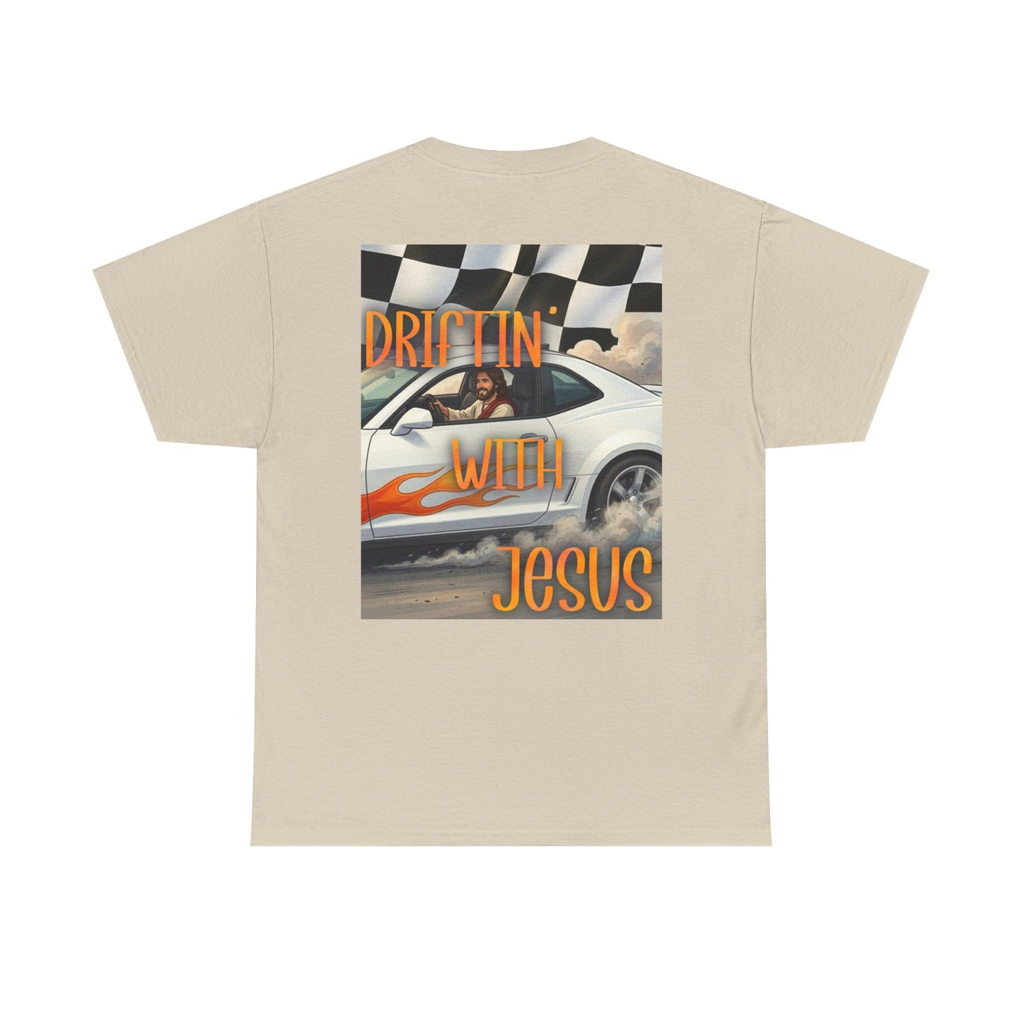 Driftin' With Jesus T-Shirt — Vintage Car Faith Graphic Tee