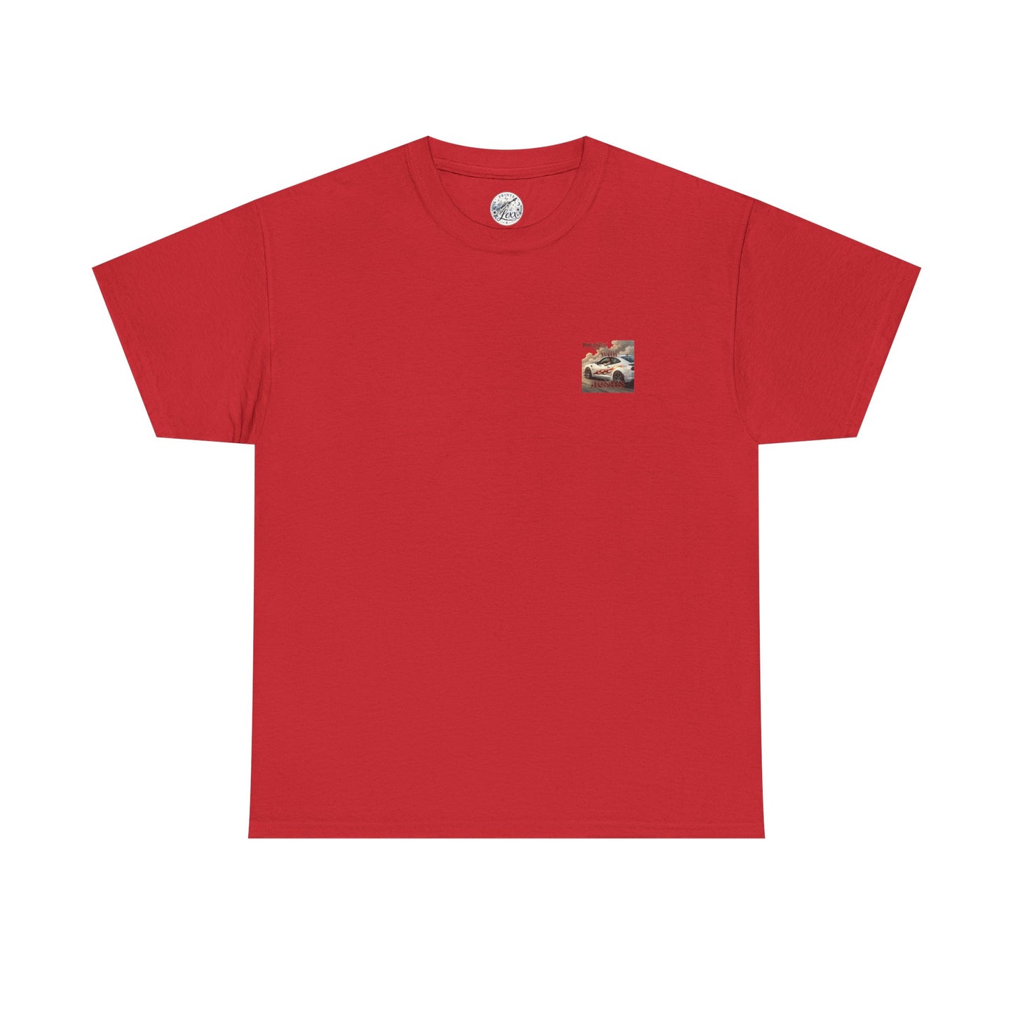 T-Shirt — "Dragin' With Jesus" Retro Racing Graphic Tee