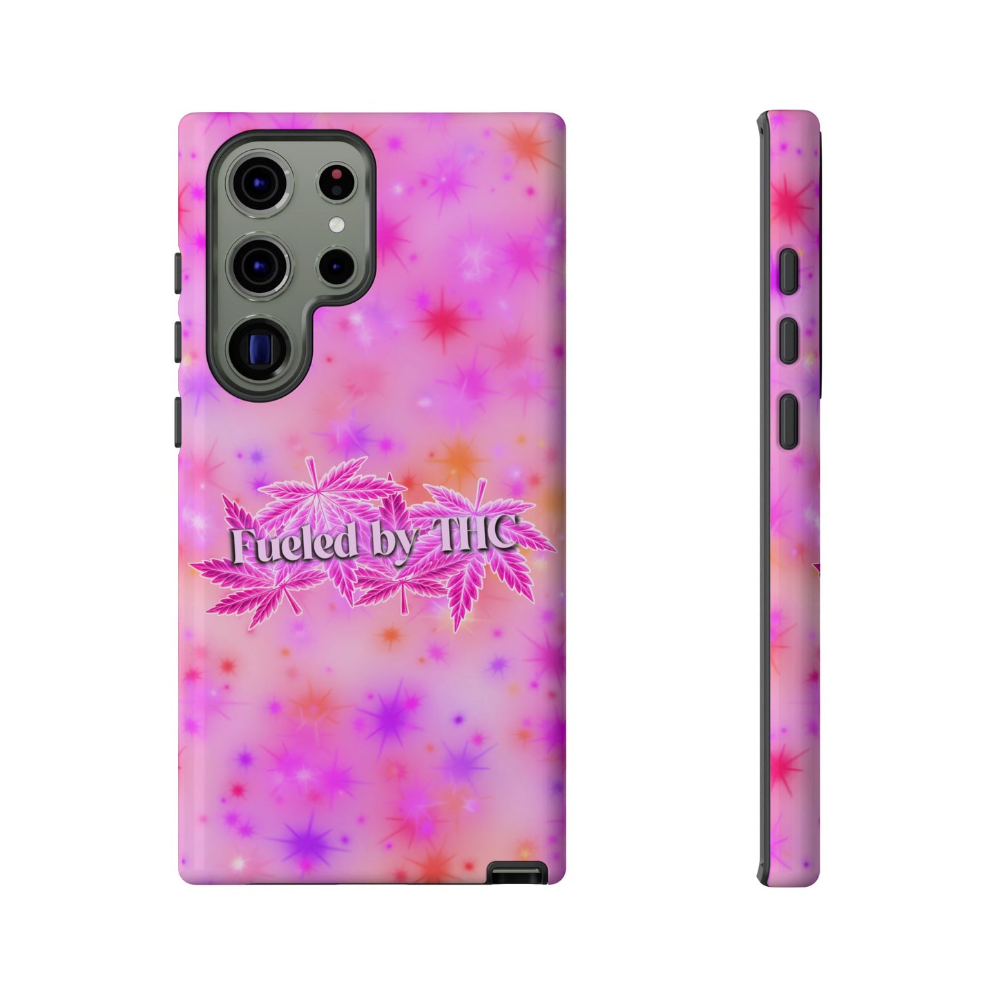 Tough Case — "Fueled by THC" Pink Tie-Dye Phone Cover