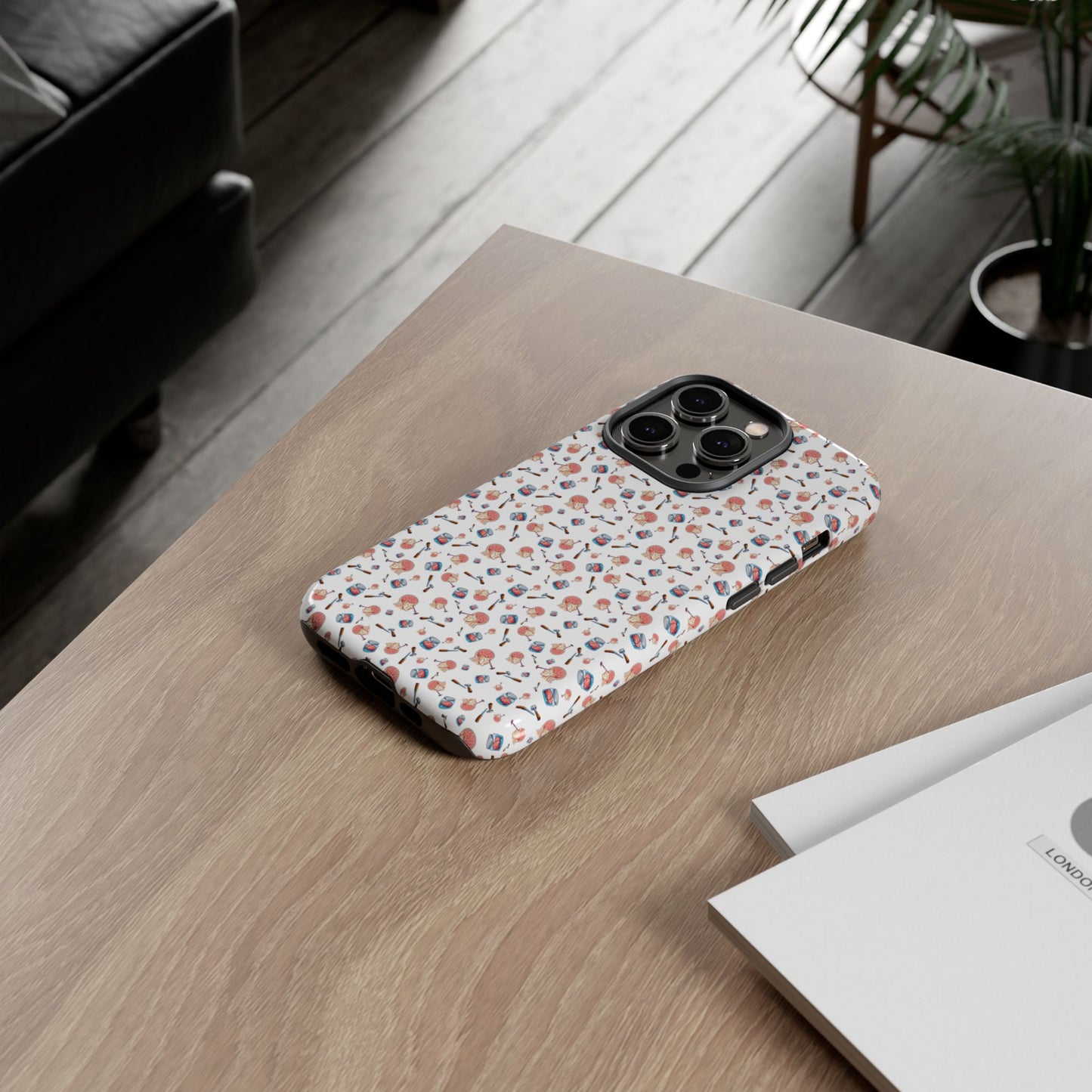Lobotomy design Tough Phone Case – Durable Protective Cover with lobotomy Pattern