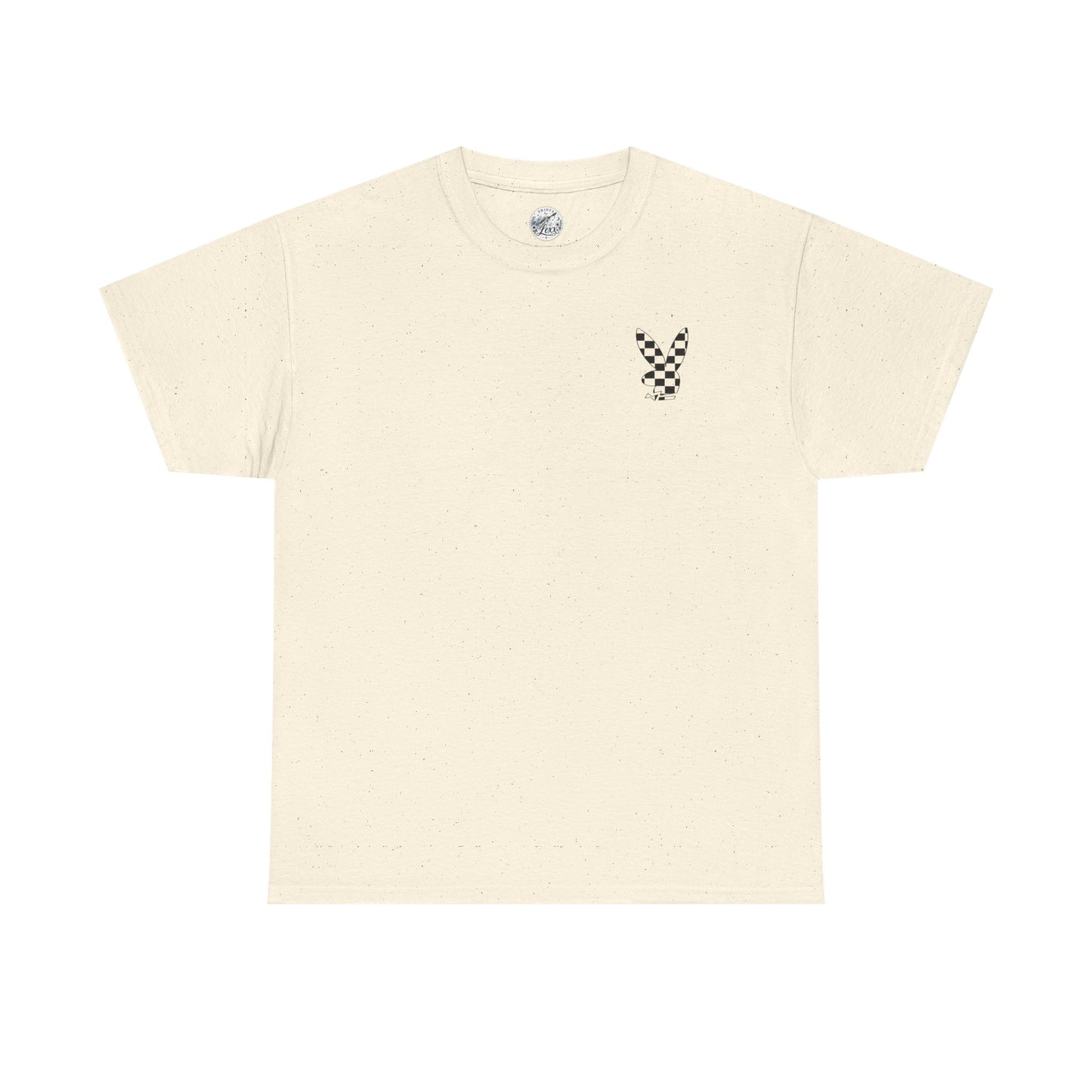 Checkerboard Bunny Tee — Retro Skate-Inspired Graphic T-Shirt