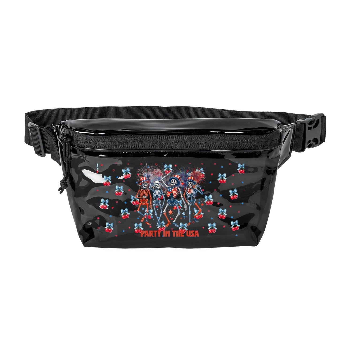 Transparent Fanny Pack — Patriotic 'Party in the USA' Festival Belt Bag