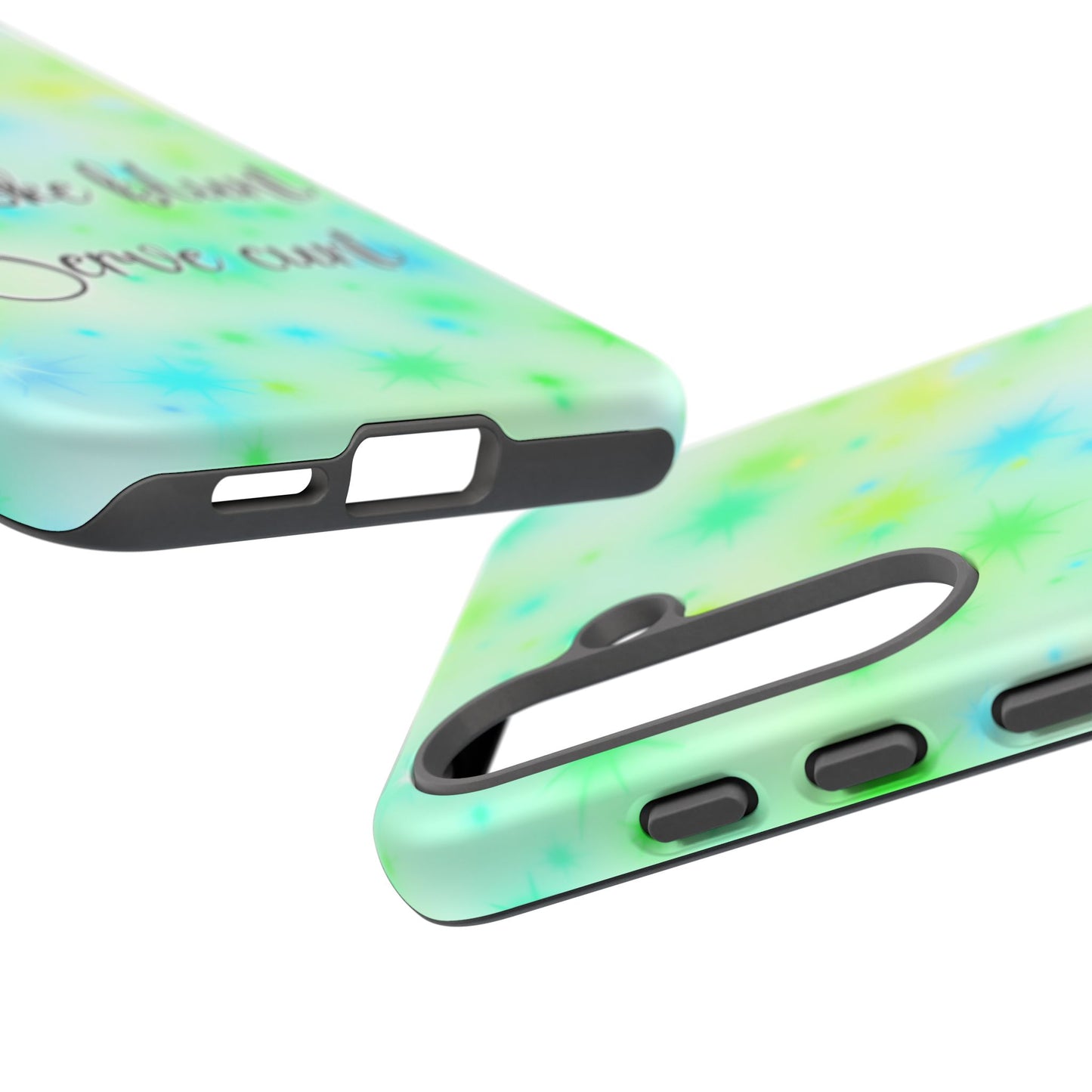 Phone Case — "Smoke blunt Serve cunt" Green Starburst Protective Case