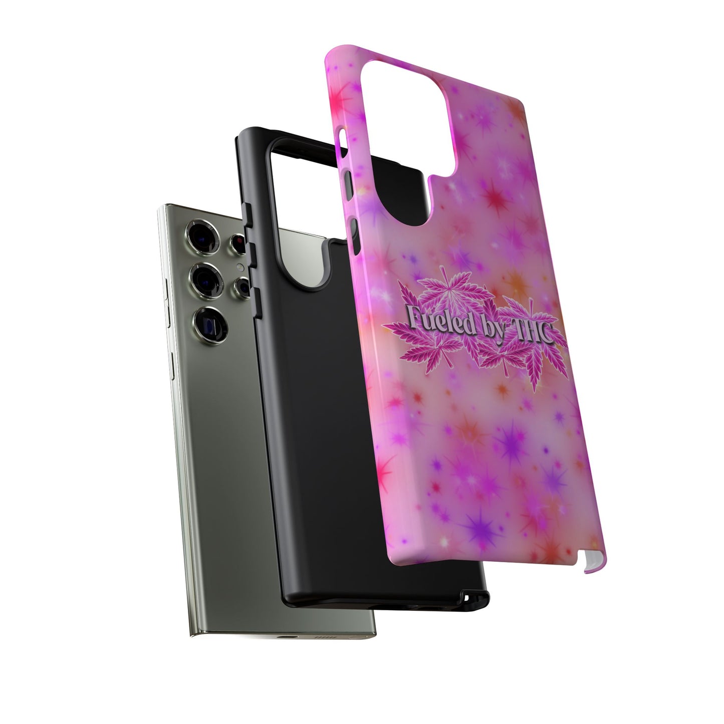 Tough Case — "Fueled by THC" Pink Tie-Dye Phone Cover