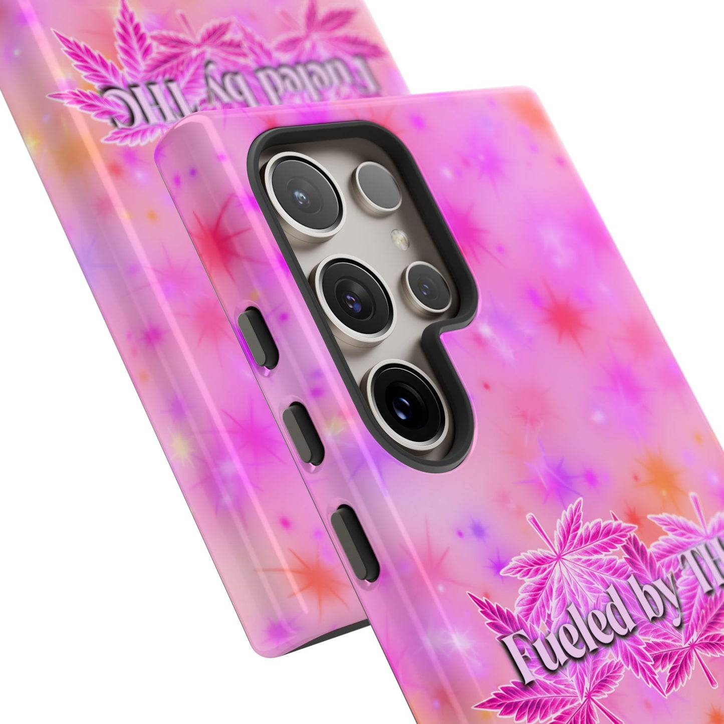 Tough Case — "Fueled by THC" Pink Tie-Dye Phone Cover