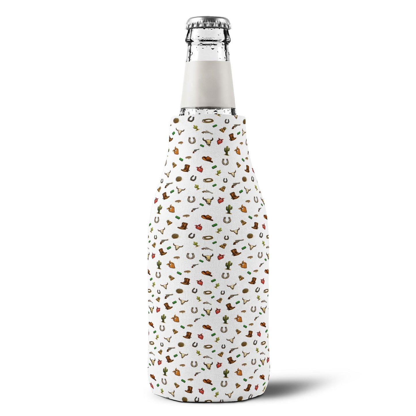 Western style Zip-Up Bottle Cooler Sleeve