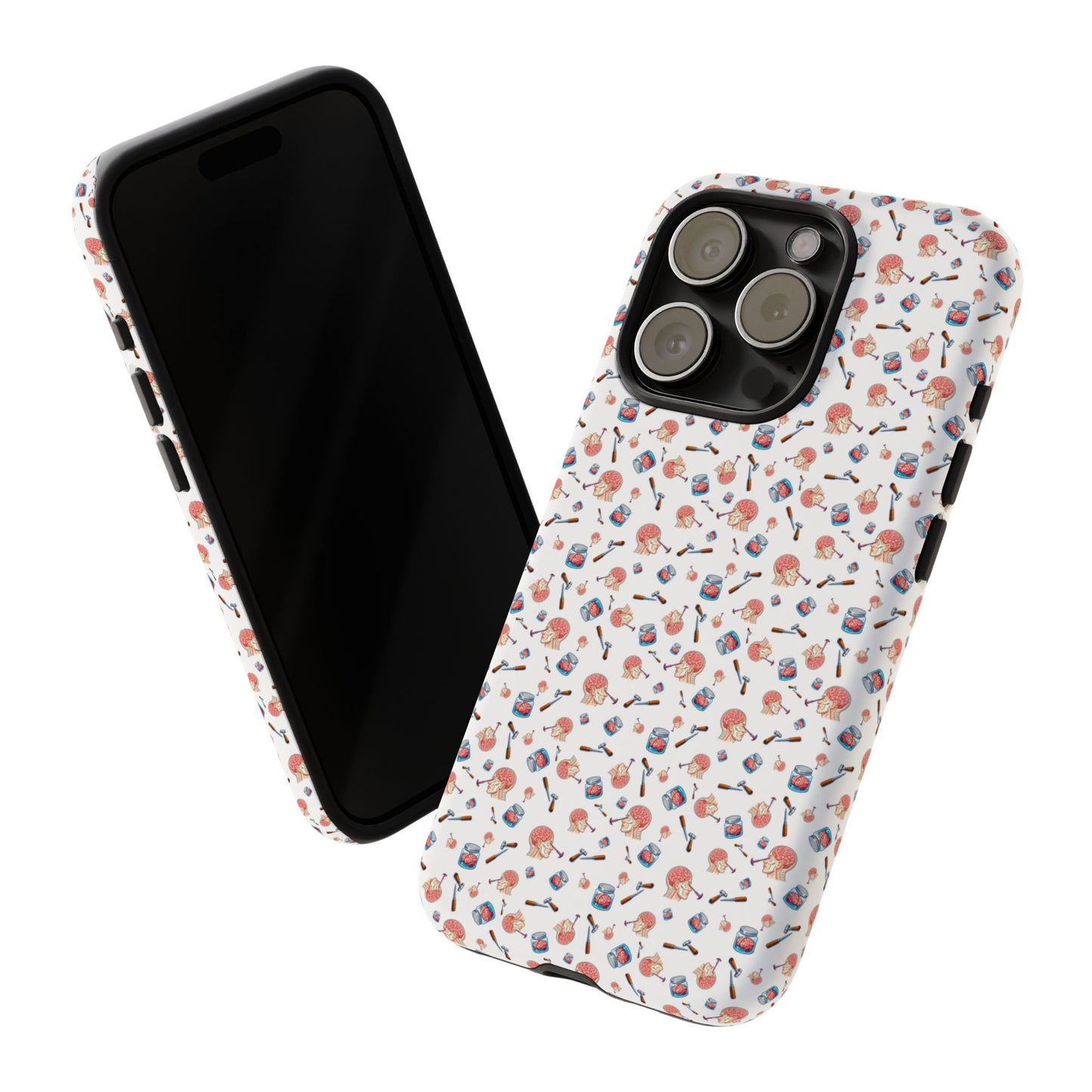 Lobotomy design Tough Phone Case – Durable Protective Cover with lobotomy Pattern