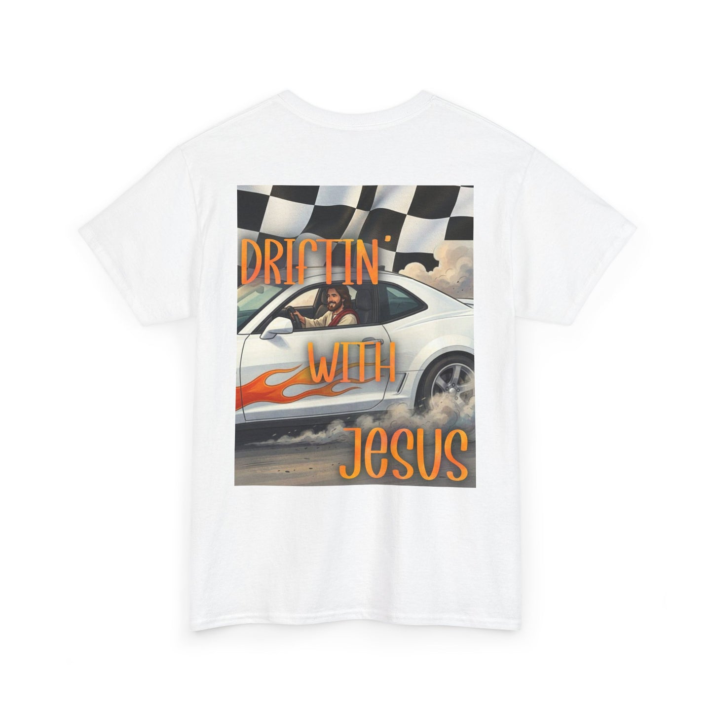 Driftin' With Jesus T-Shirt — Vintage Car Faith Graphic Tee