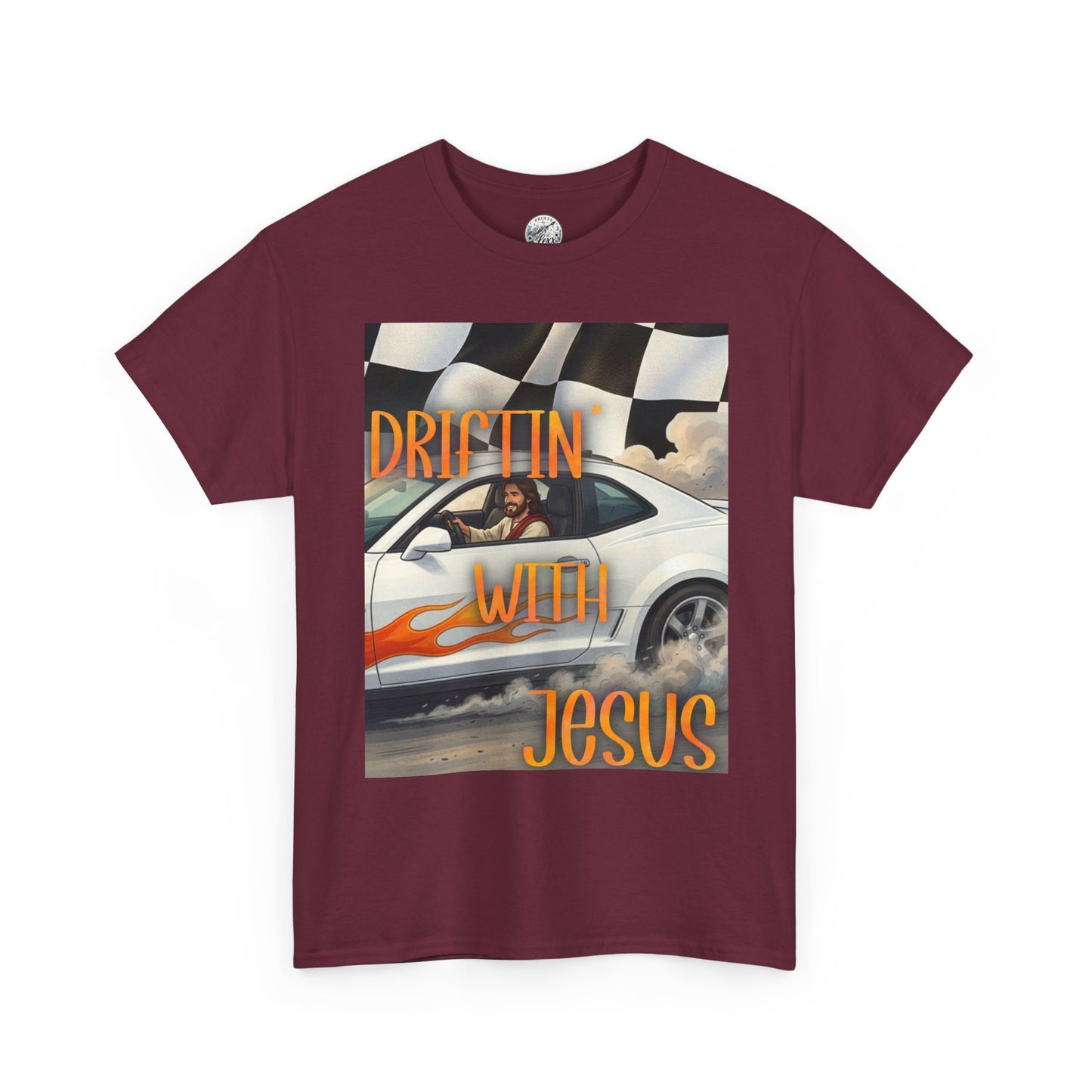 Driftin' with Jesus T-Shirt — Christian Racing Graphic Tee