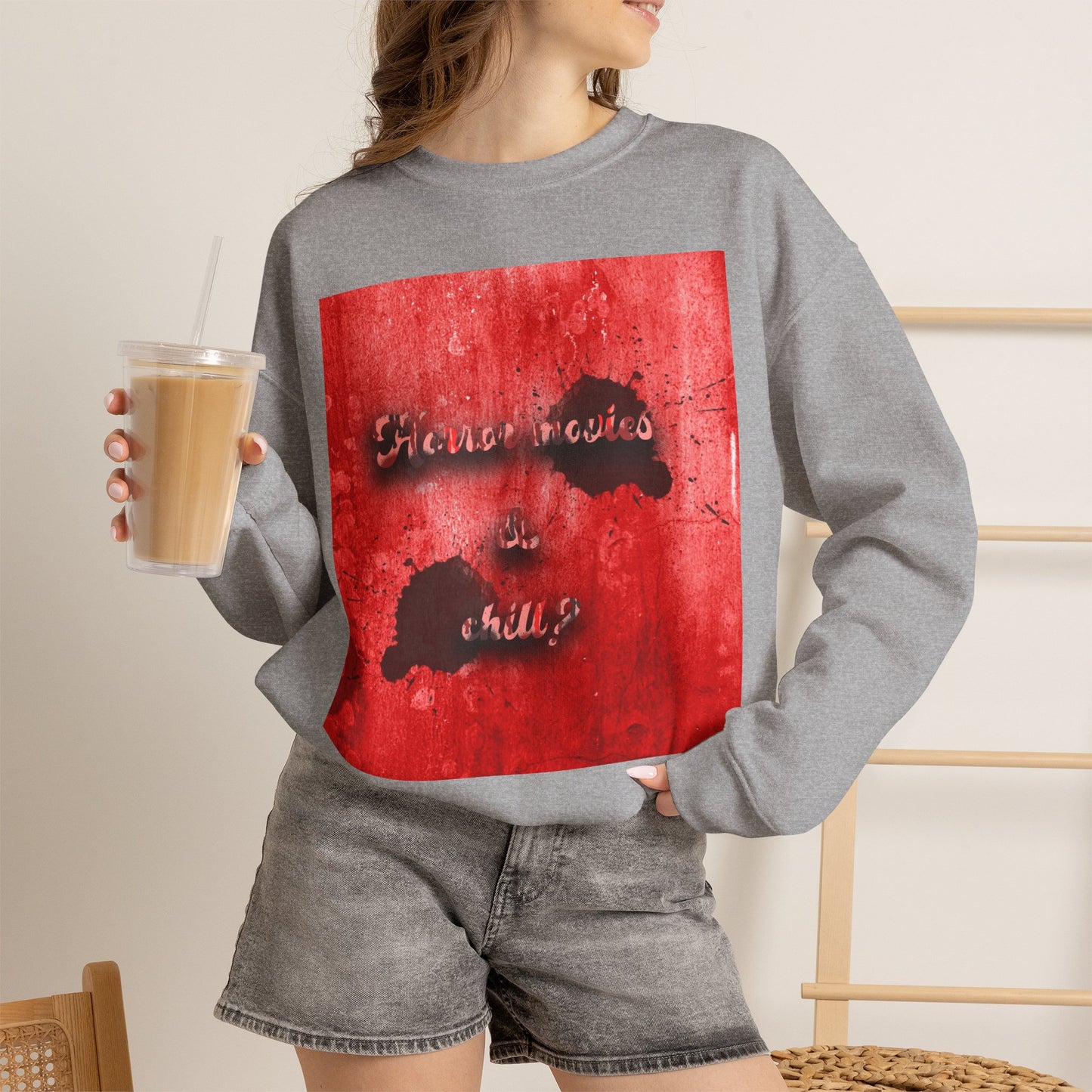 Horror movies & chill Unisex Heavy Blend™ Crewneck Sweatshirt