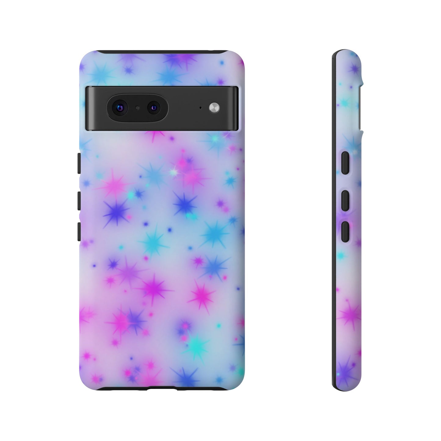 Galaxy Sparkle Tough Phone Case - Pastel Starburst Protective Cover