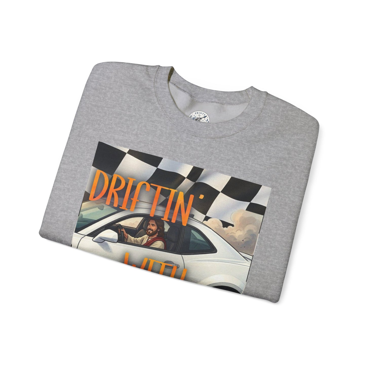 Drifting with Jesus Unisex Heavy Blend™ Crewneck Sweatshirt