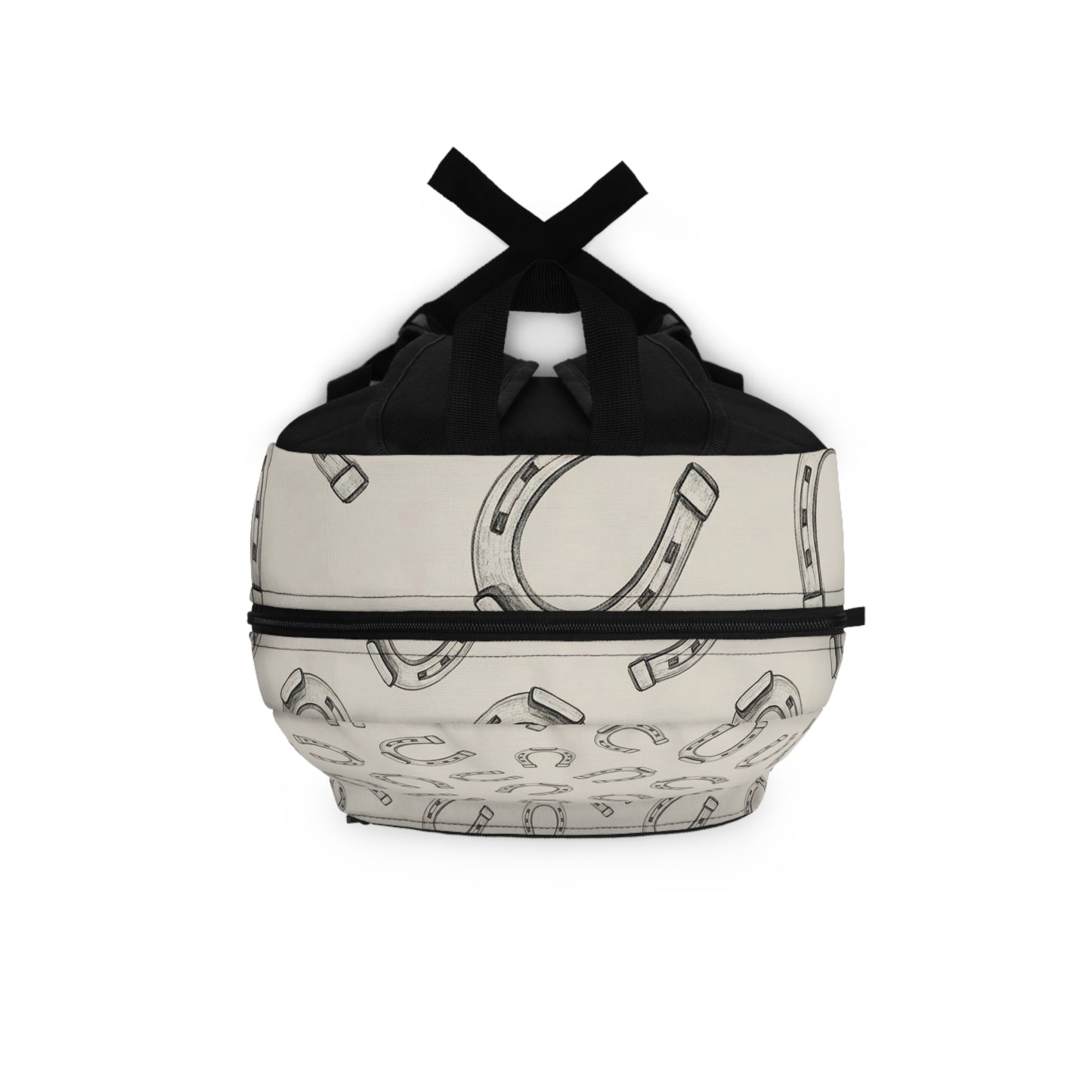 Horseshoe Pattern Backpack — Vintage Lucky Charm School & Travel Bag