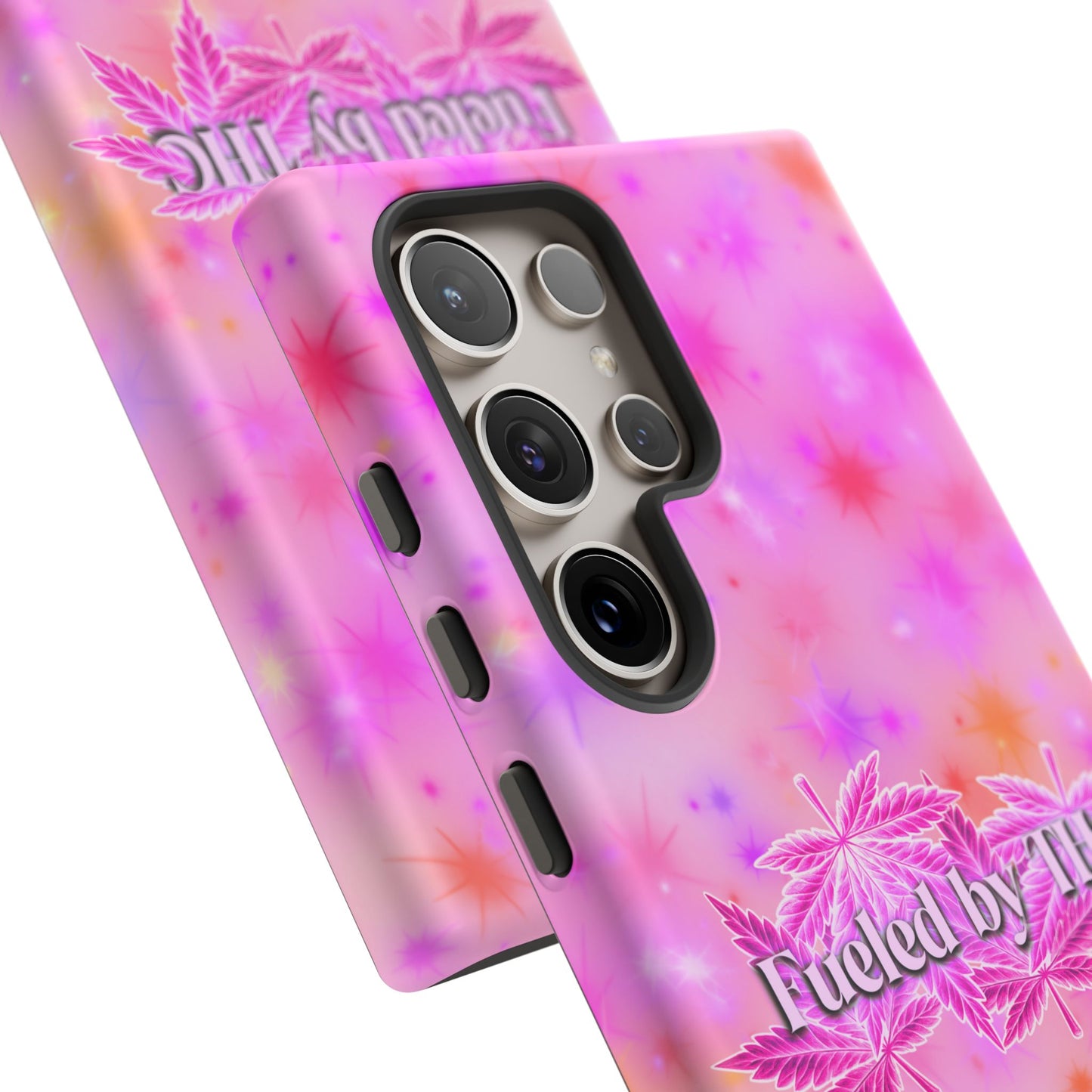 Tough Case — "Fueled by THC" Pink Tie-Dye Phone Cover