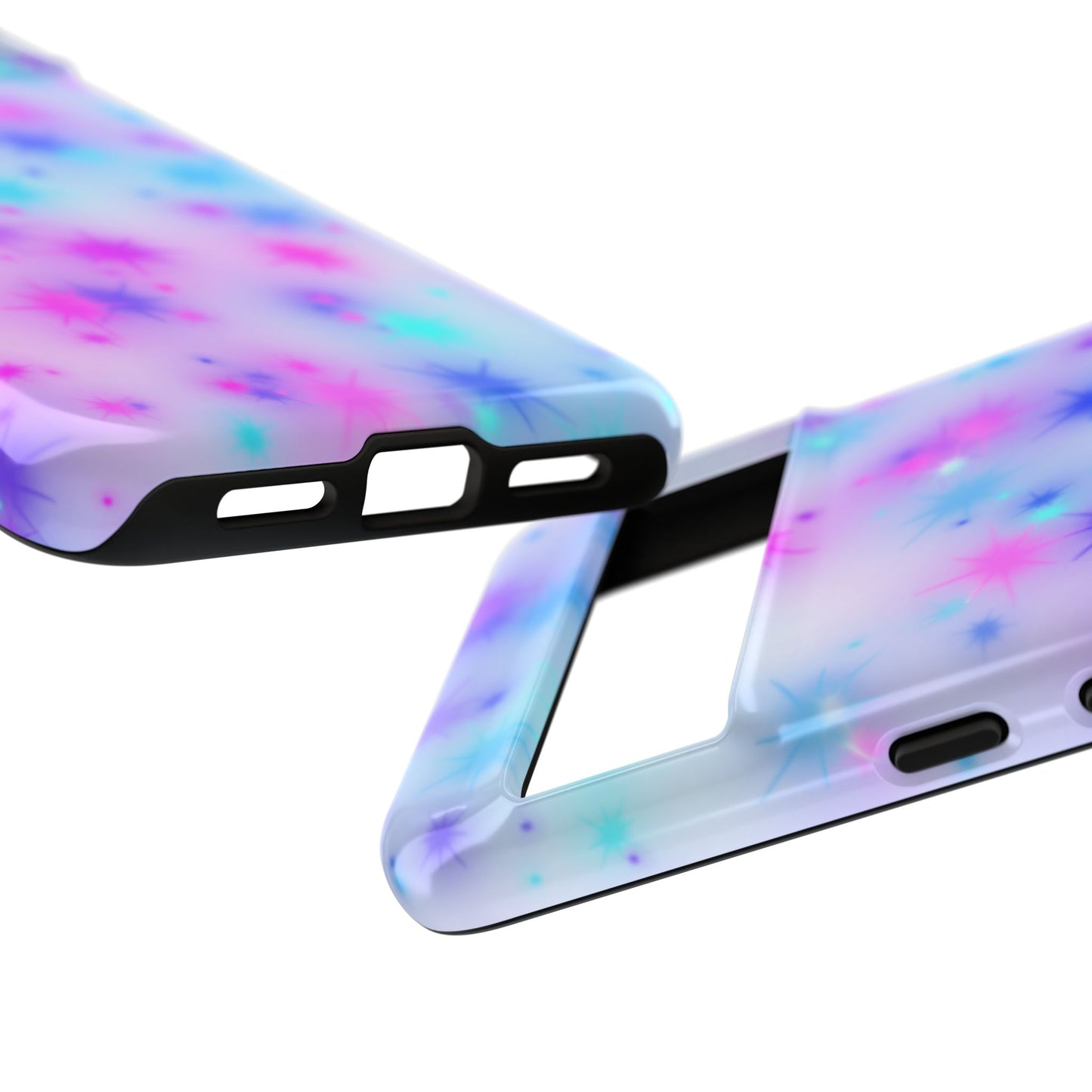 Galaxy Sparkle Tough Phone Case - Pastel Starburst Protective Cover