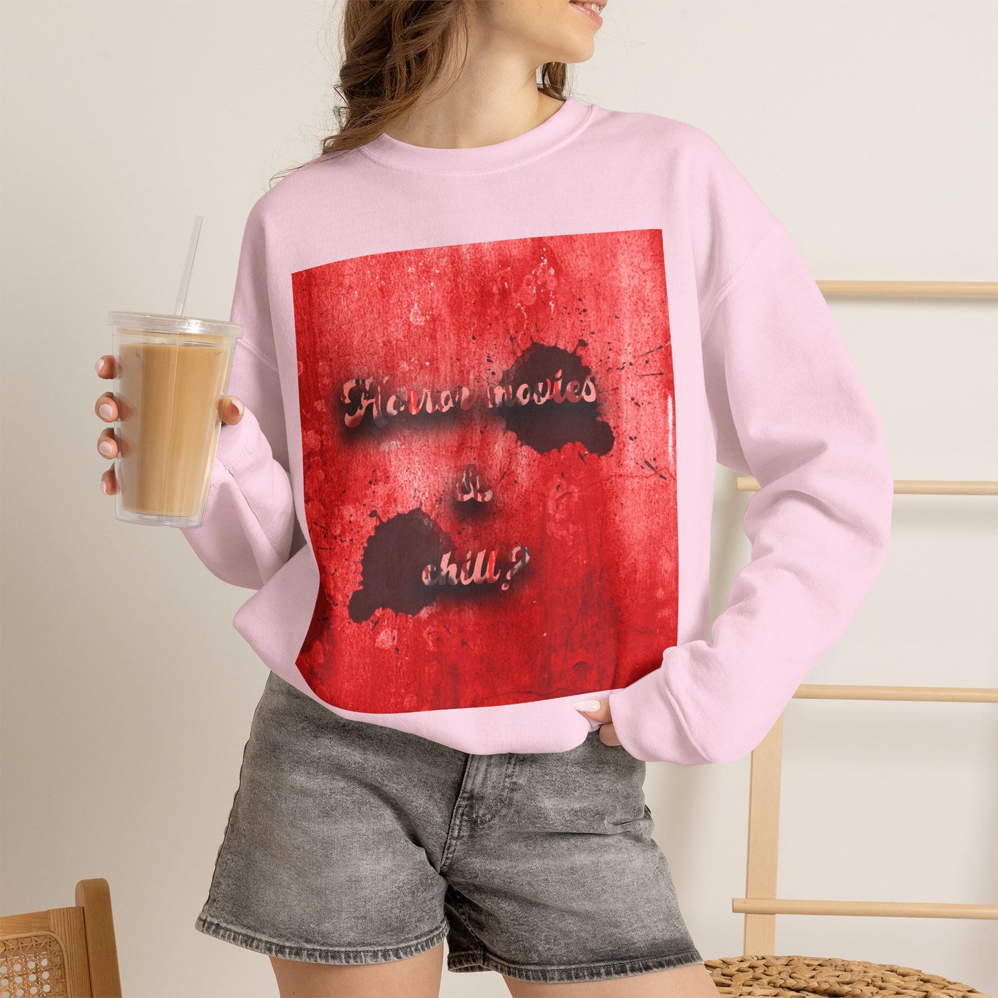 Horror movies & chill Unisex Heavy Blend™ Crewneck Sweatshirt