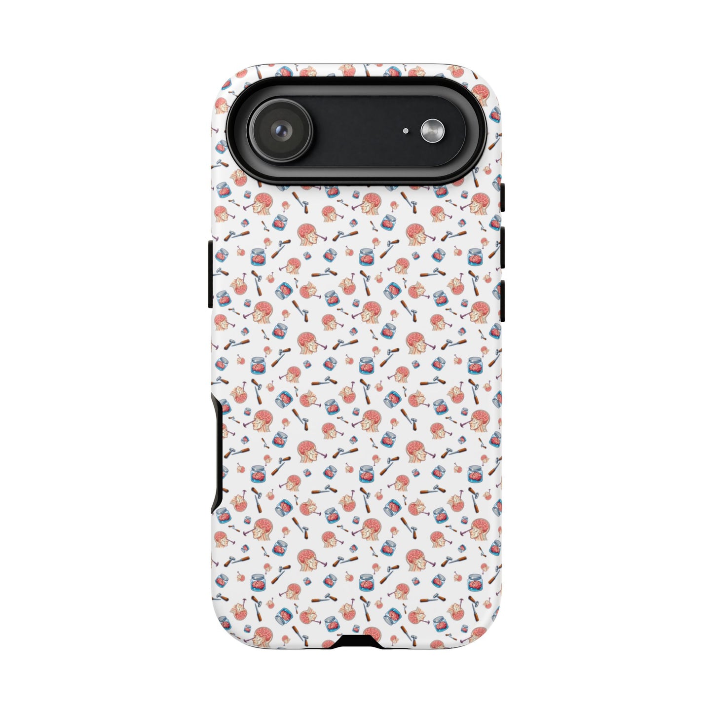 Lobotomy design Tough Phone Case – Durable Protective Cover with lobotomy Pattern