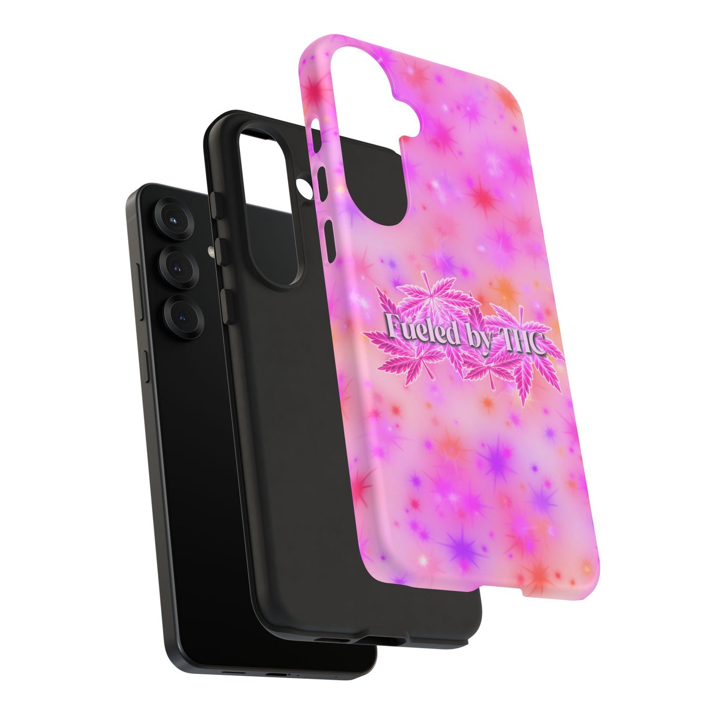 Tough Case — "Fueled by THC" Pink Tie-Dye Phone Cover