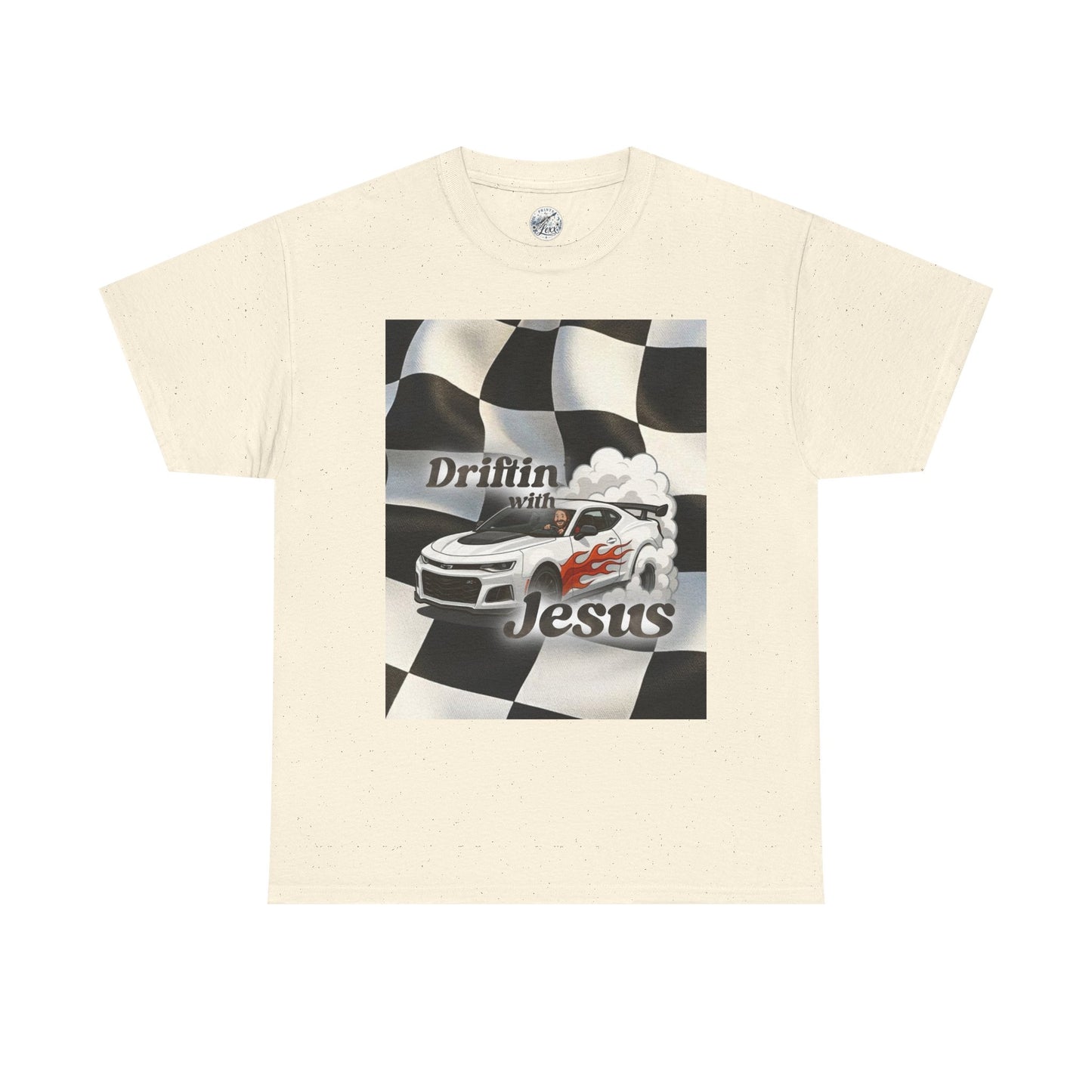 Driftin' with Jesus Tee — Christian Racing Graphic T-Shirt