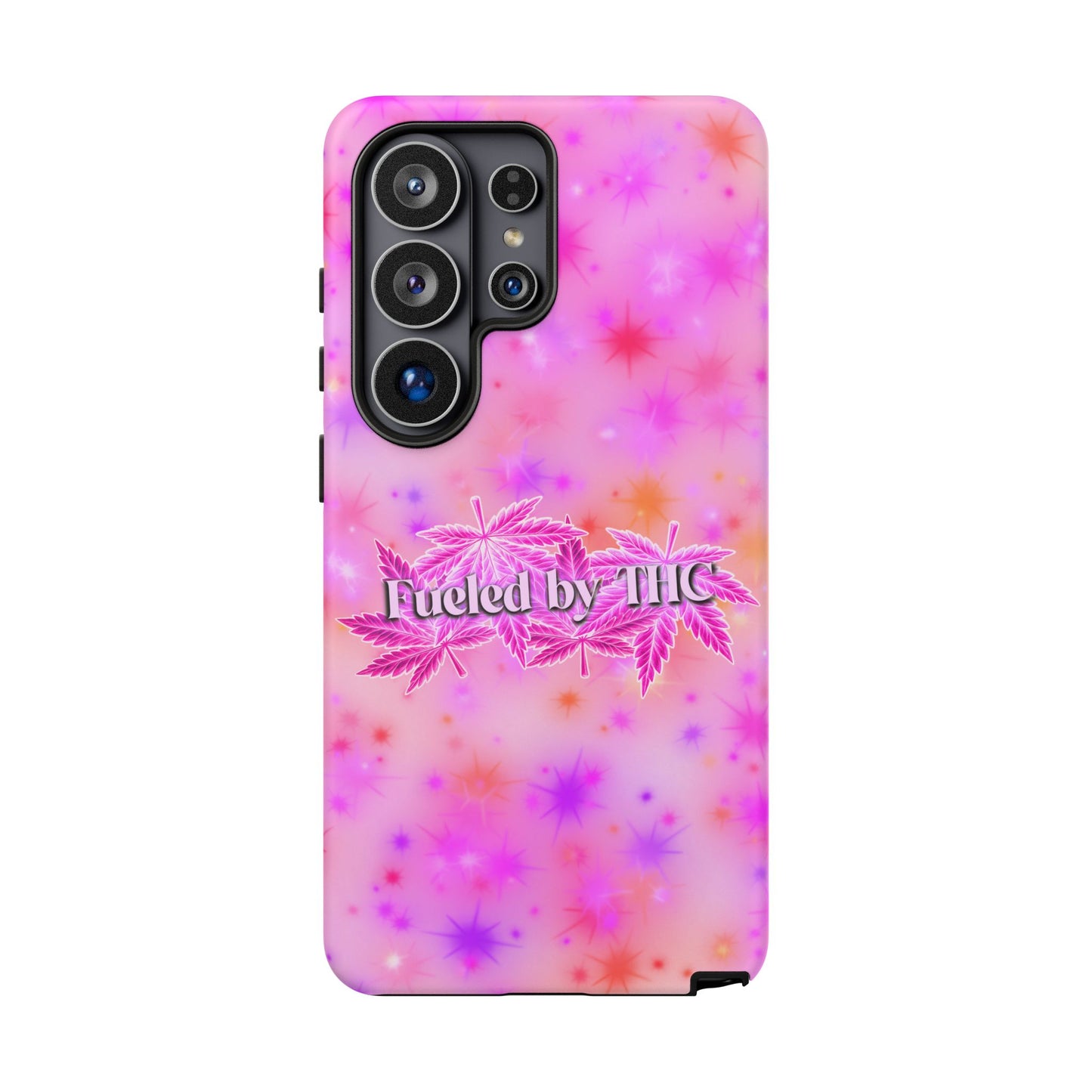 Tough Case — "Fueled by THC" Pink Tie-Dye Phone Cover